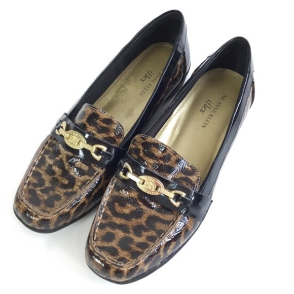 Anne Klein Shoes - AK Anne Klein Black/Leopard IFlex Flats-Size 6